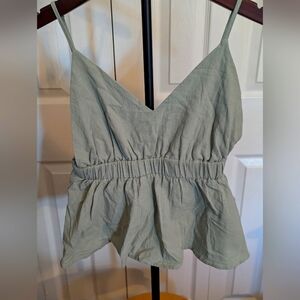 EUC Zaful Babydoll Top Light Green Size Med (US 6)